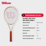 Wilson Clash 100 V3.0 Roland Garros 2025 FRM Vợt Tennis Chưa Căng Dây WR174011U - Ảnh 6