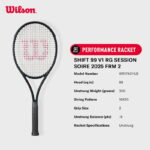 Vợt Tennis Wilson Shift 99 V1 RG Session Soire 2025 FRM Chưa Căng Dây WR174311U - Ảnh 9
