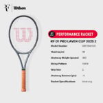 Vợt Tennis Wilson RF 01 Pro Laver Cup 2025 WR179411U - Ảnh 9